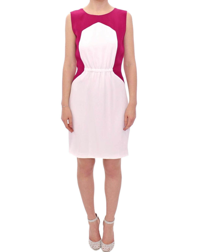 CO|TE Chic Pink & White Shift Dress - Hilstor