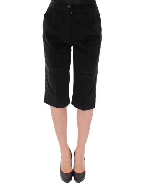 Dolce & Gabbana Elegant Designer Black Shorts - Hilstor