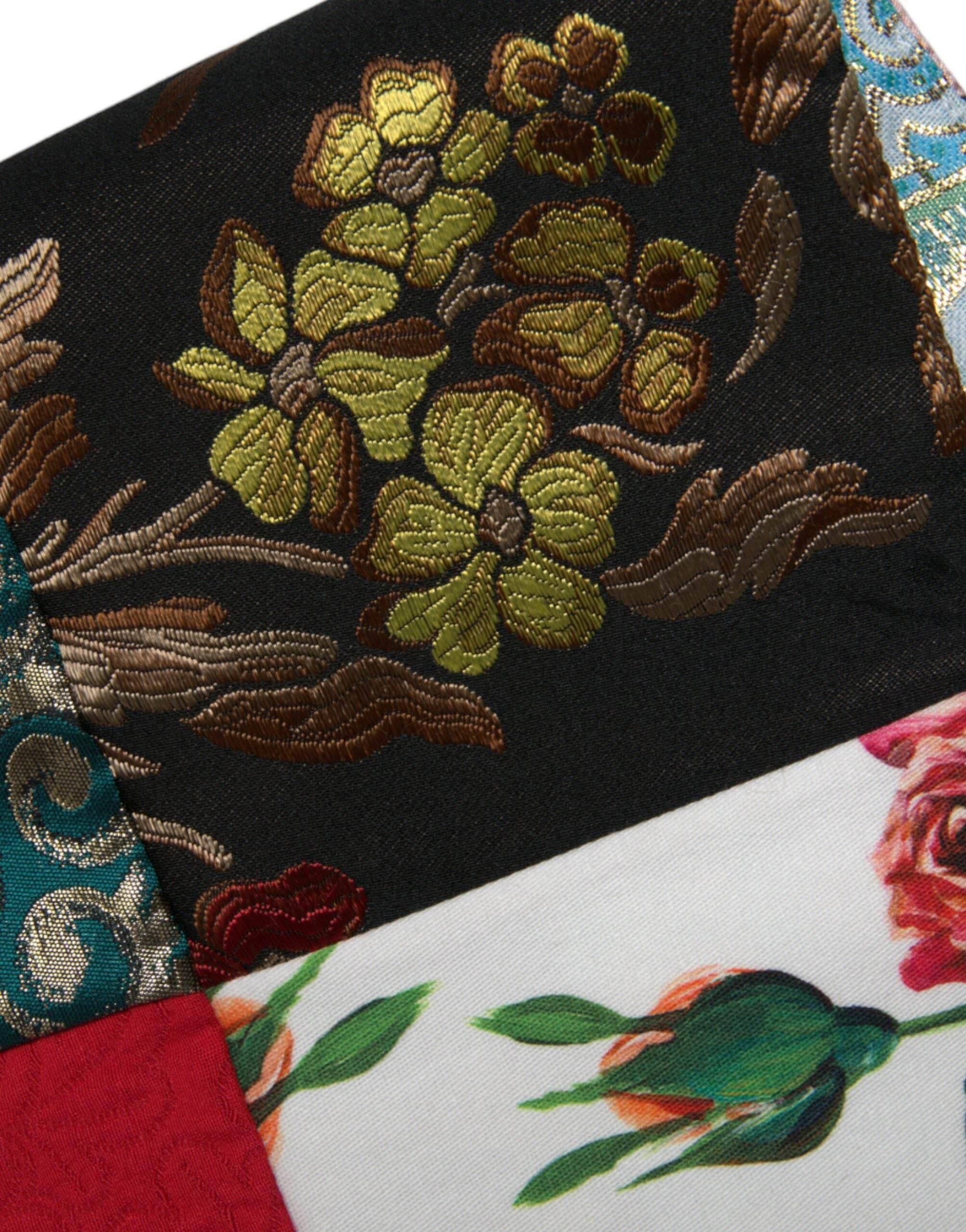 Dolce & Gabbana Floral Jacquard Mini Shift Dress Masterpiece - Hilstor