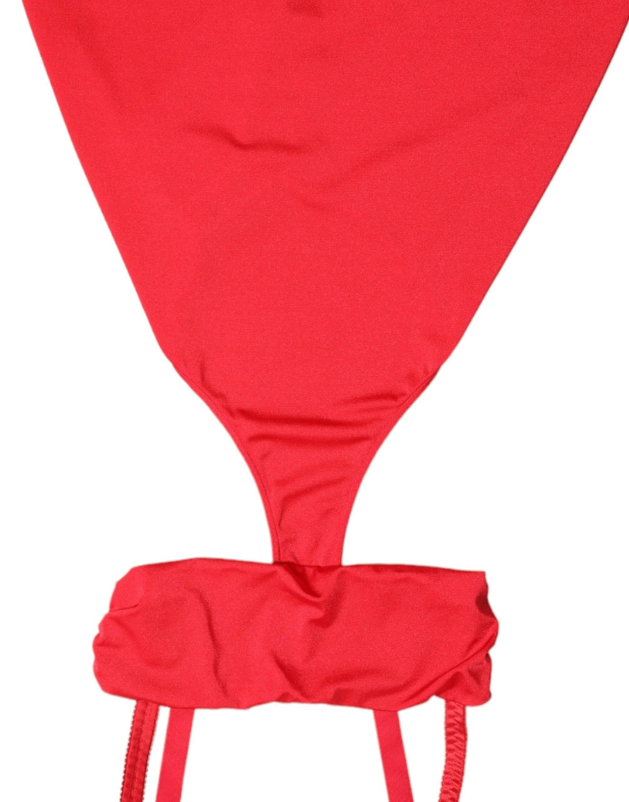 Dolce & Gabbana Exquisite Red Cut Out Bodycon Mini Dress - Hilstor