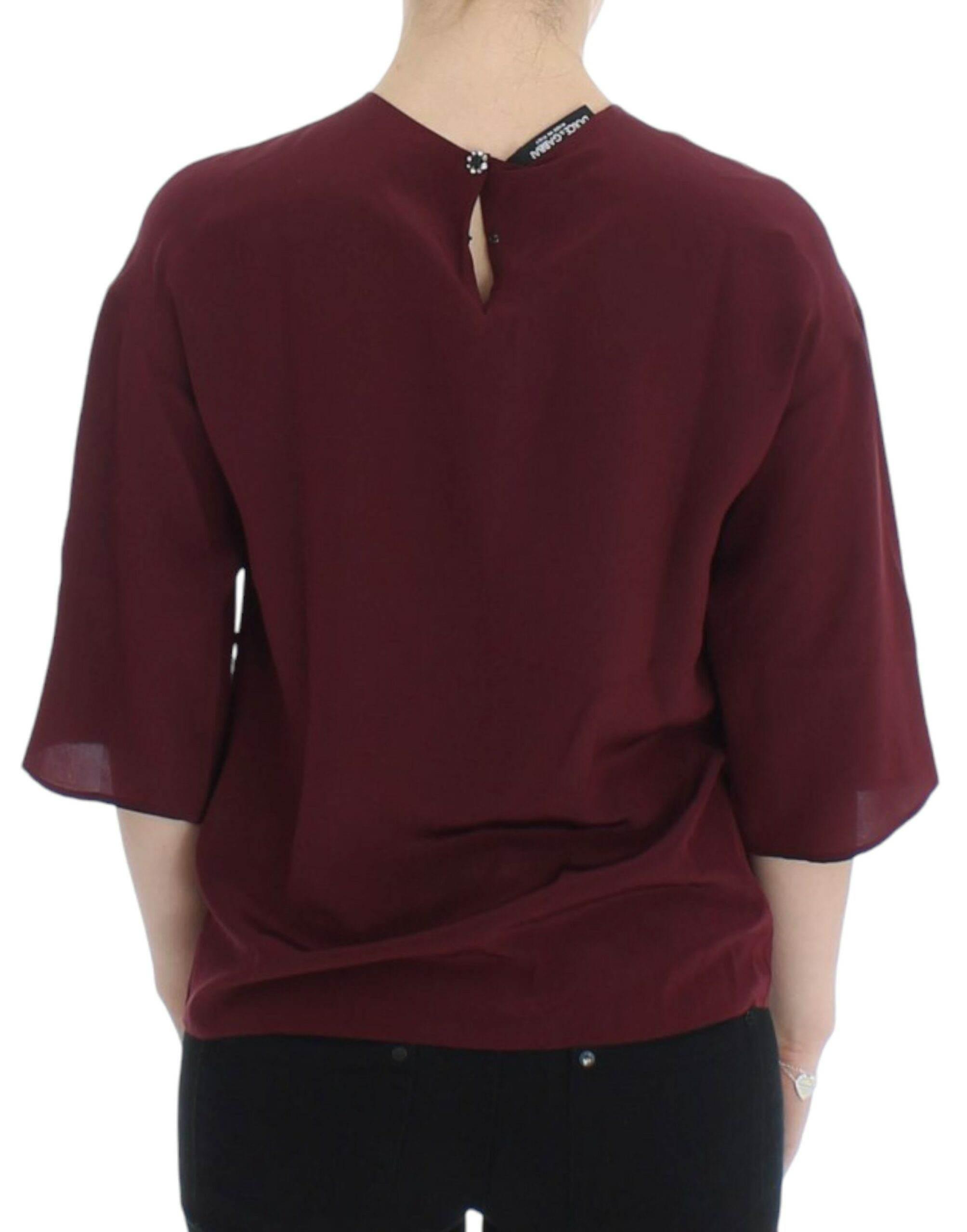Dolce & Gabbana Enchanted Sicilian Silk Top - Hilstor
