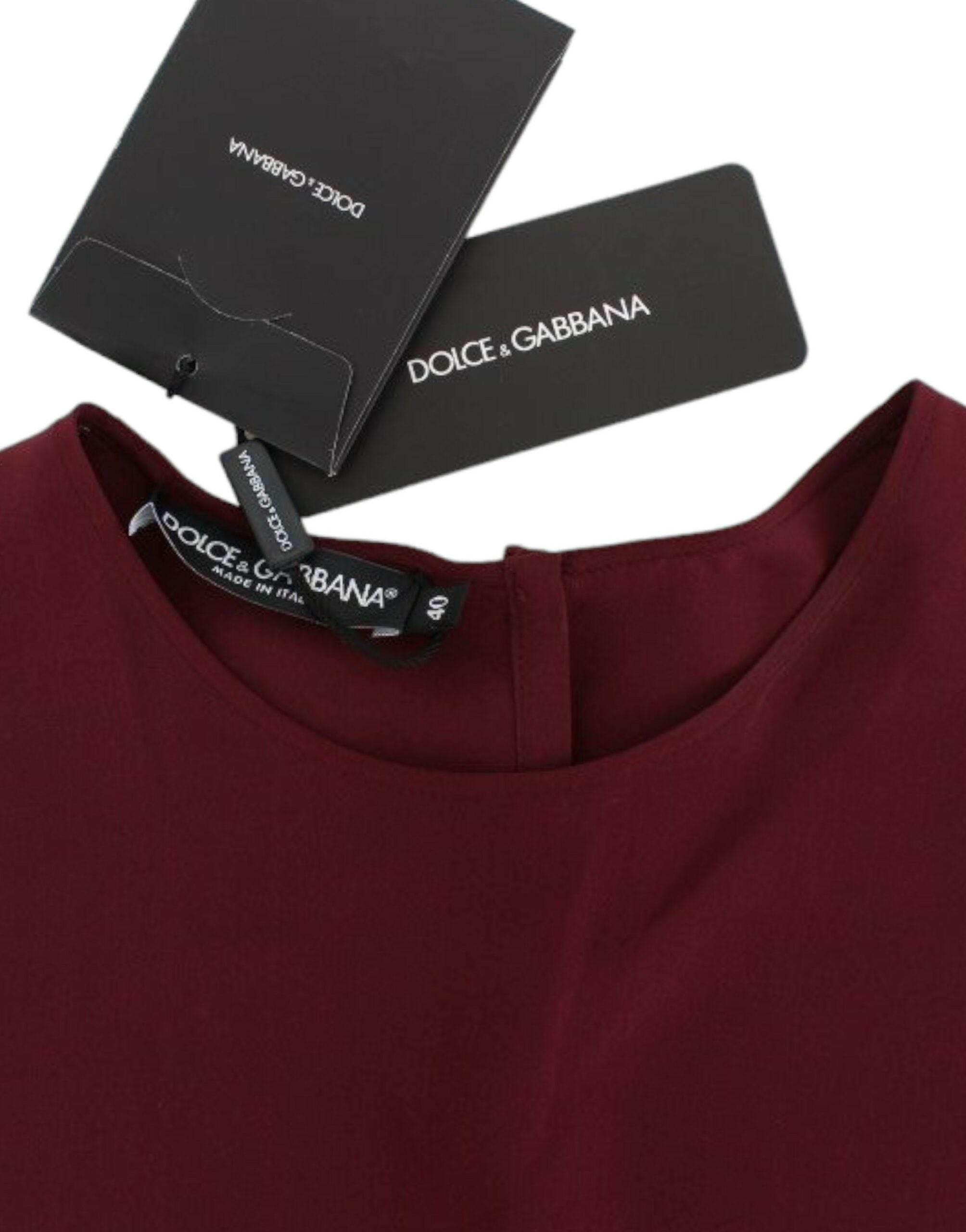 Dolce & Gabbana Enchanted Sicilian Silk Top - Hilstor
