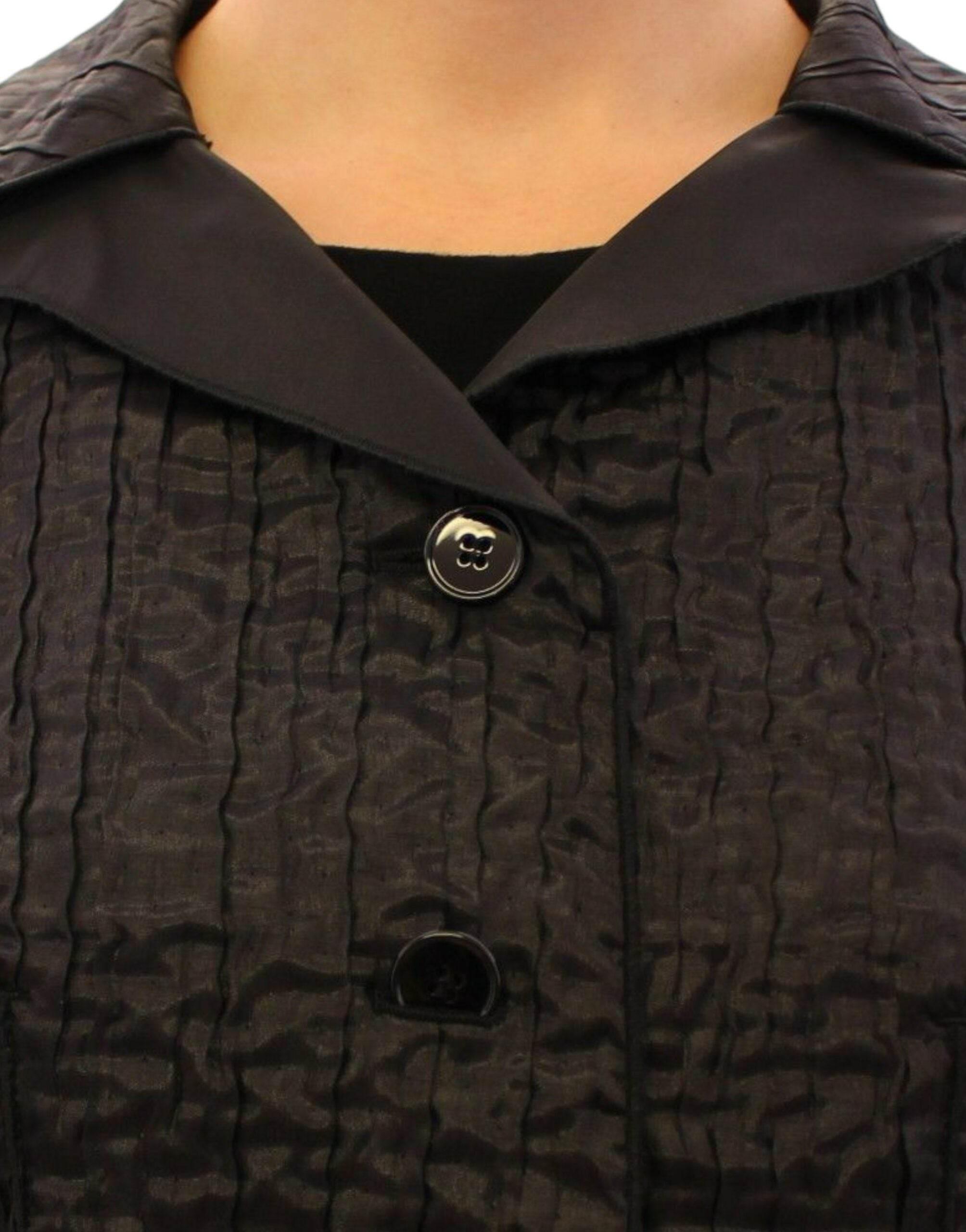 Dolce & Gabbana Elegant Black Bolero Shrug Jacket - Hilstor