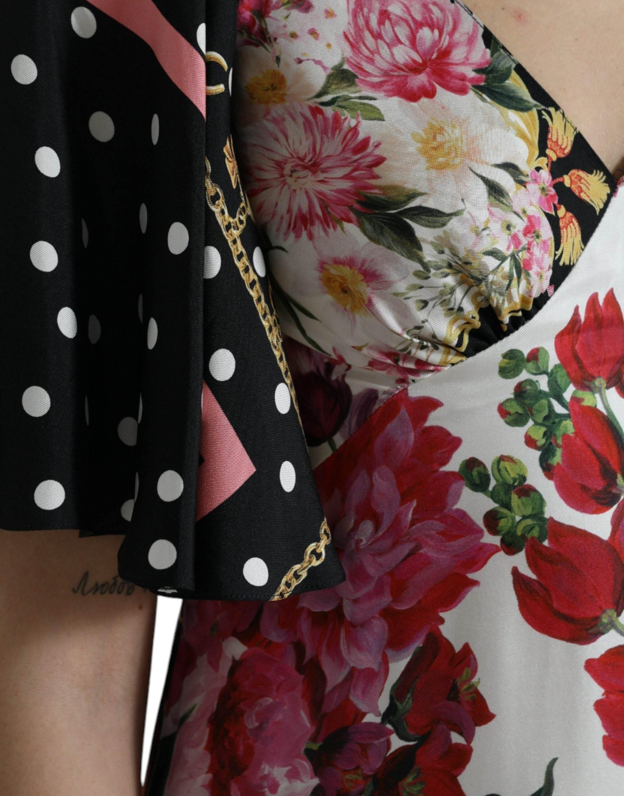 Dolce & Gabbana Elegant Floral Silk Maxi Dress - Hilstor