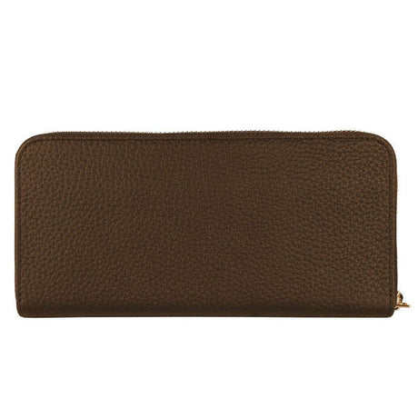 Baldinini Trend Exquisite Leather Zip Wallet in Brown - Hilstor