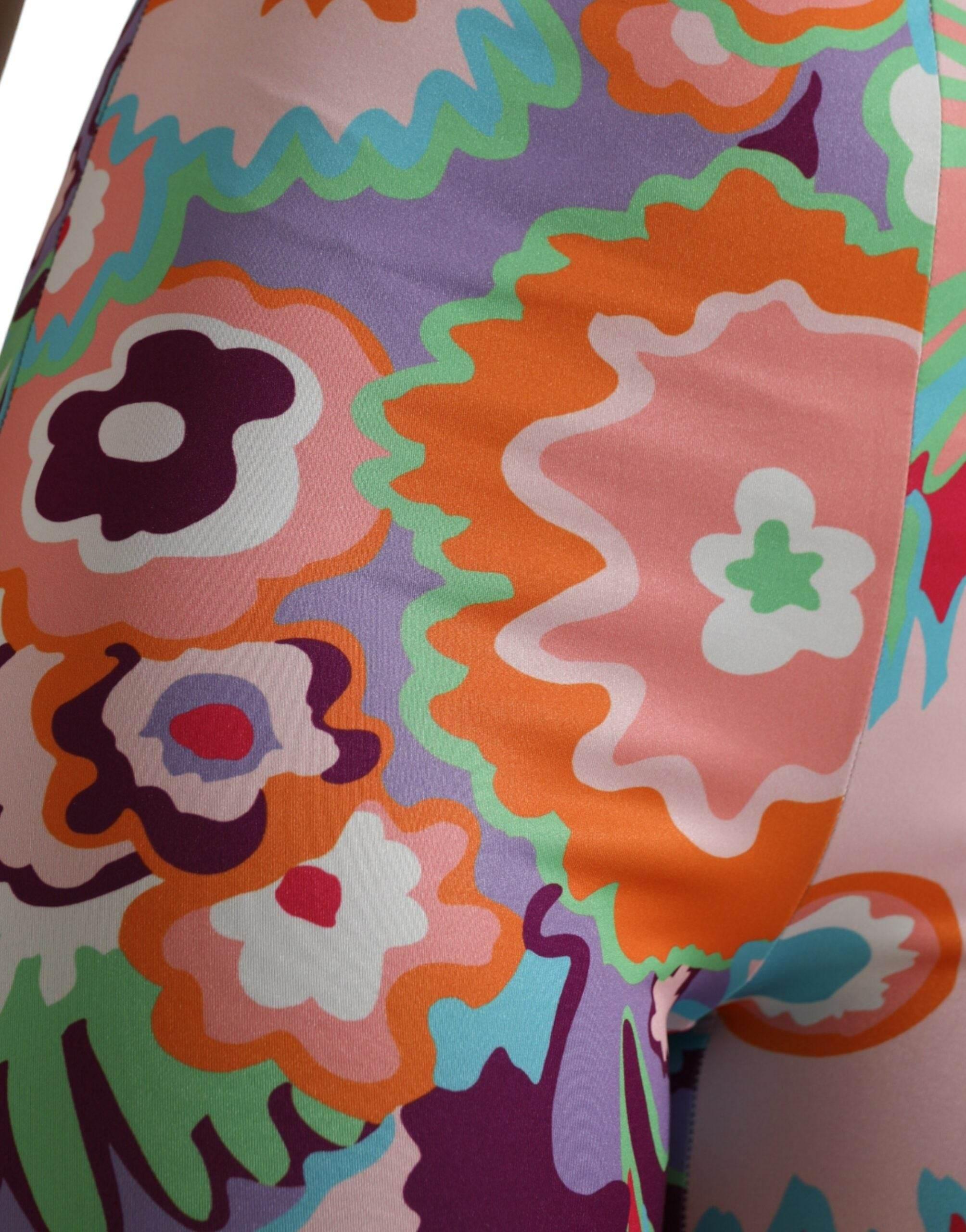 Dolce & Gabbana Enchanting Floral Print High-Waist Leggings - Hilstor