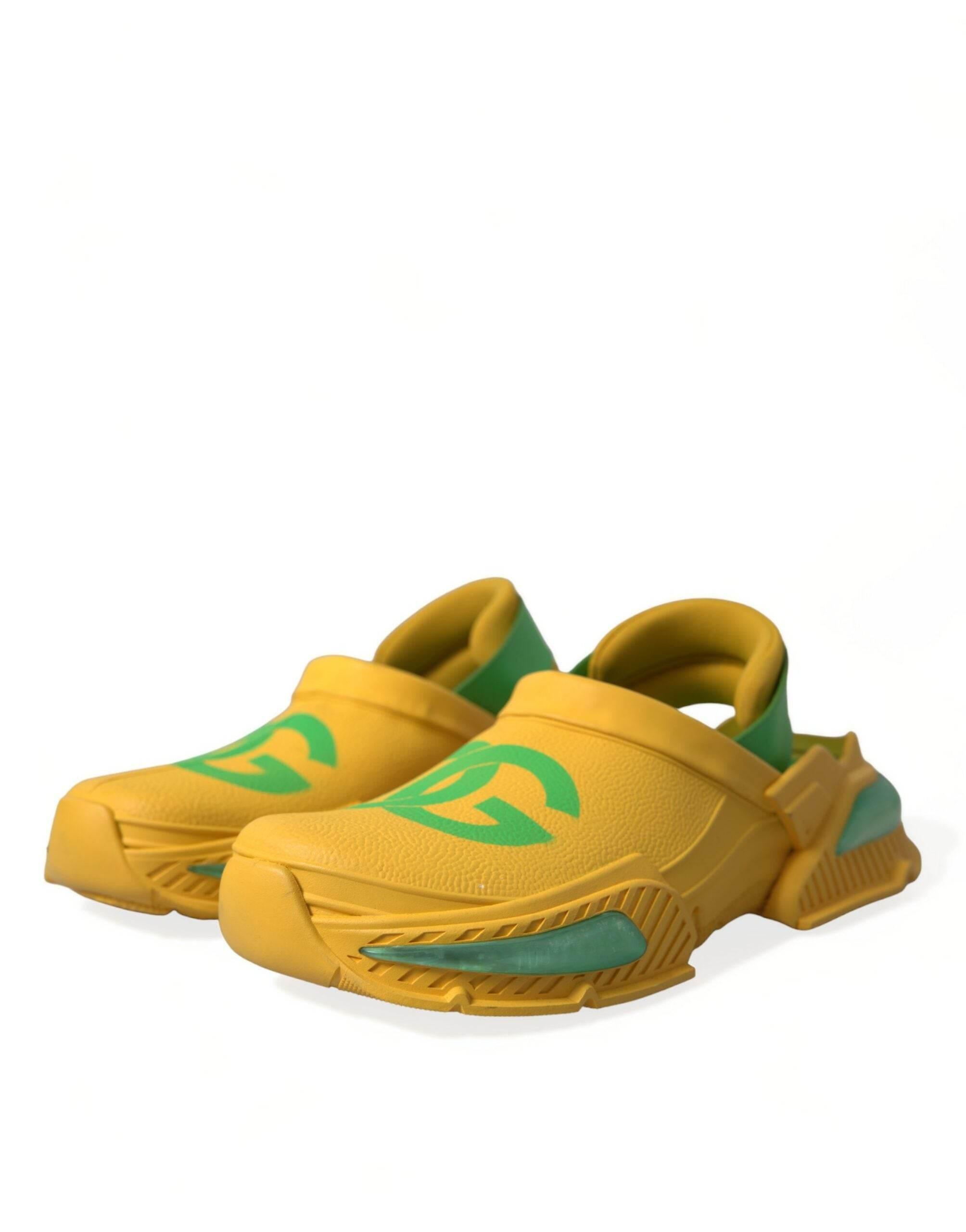 Dolce & Gabbana Chic Rubber Clogs Slippers in Lush Colors - Hilstor