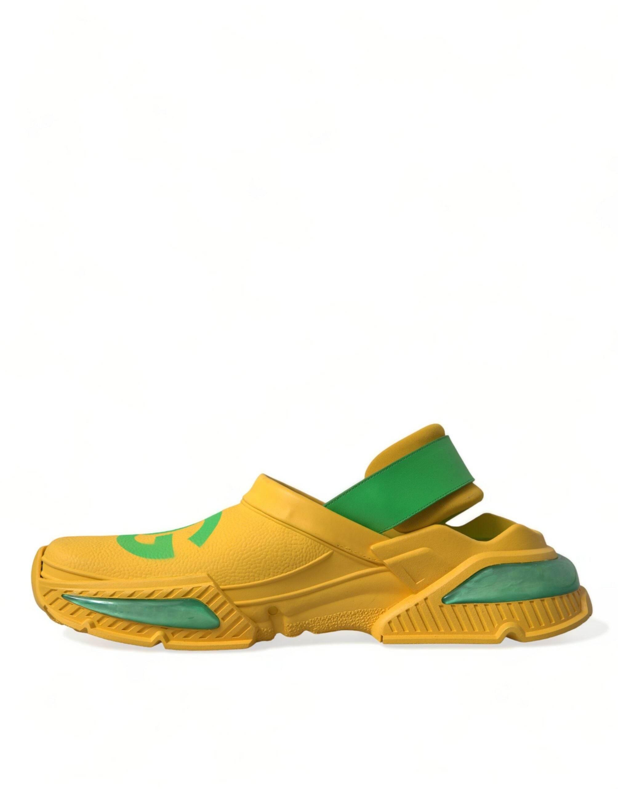 Dolce & Gabbana Chic Rubber Clogs Slippers in Lush Colors - Hilstor