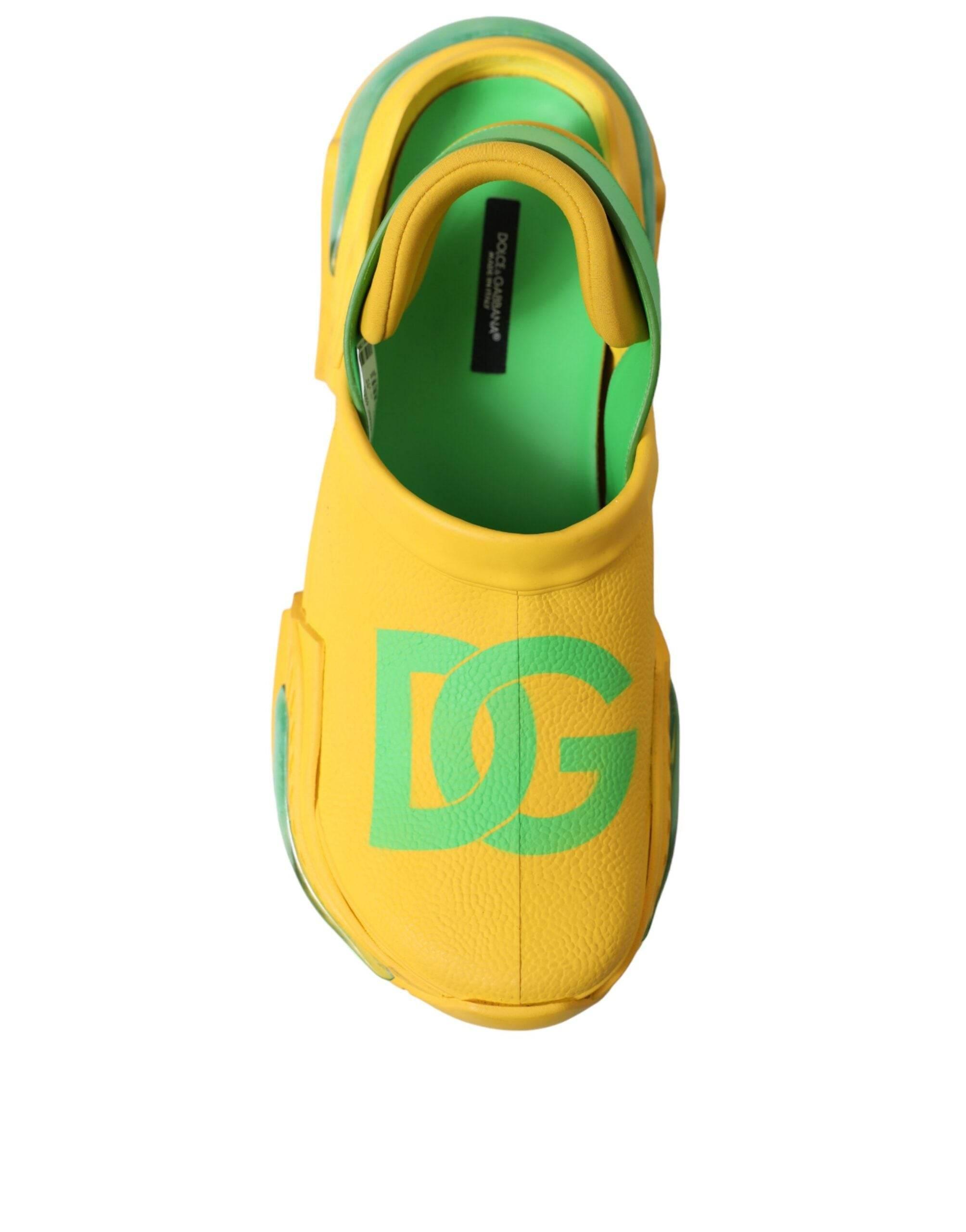 Dolce & Gabbana Chic Rubber Clogs Slippers in Lush Colors - Hilstor