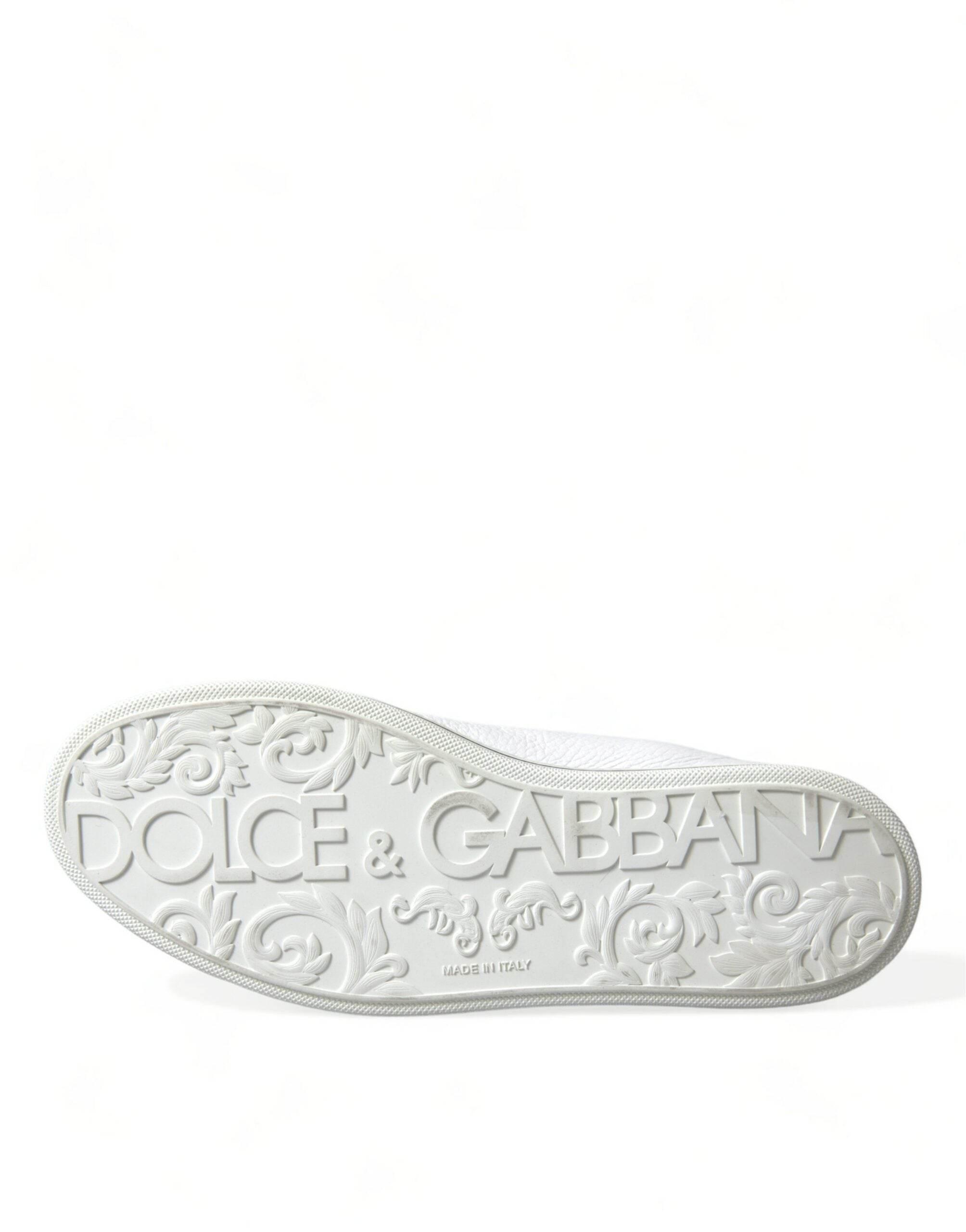 Dolce & Gabbana White Saint Tropez High Top Men Sneakers Shoes - Hilstor