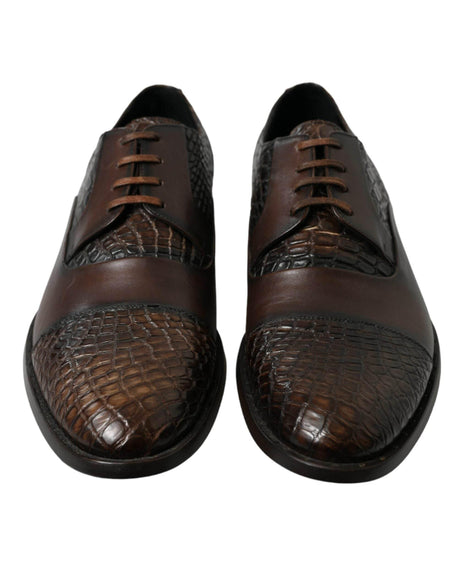 Dolce & Gabbana Elegant Textured Leather Oxford Dress Shoes - Hilstor