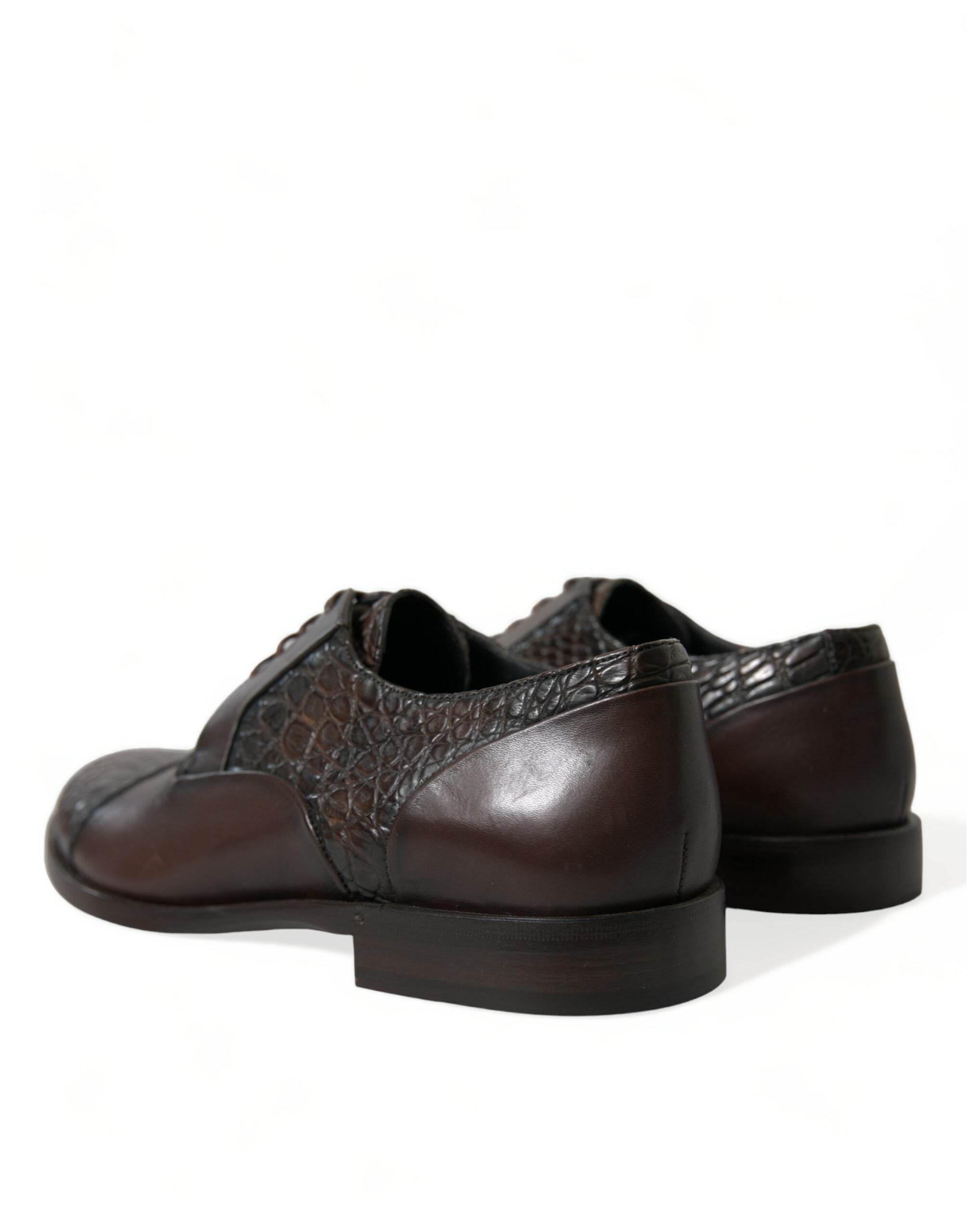 Dolce & Gabbana Elegant Textured Leather Oxford Dress Shoes - Hilstor