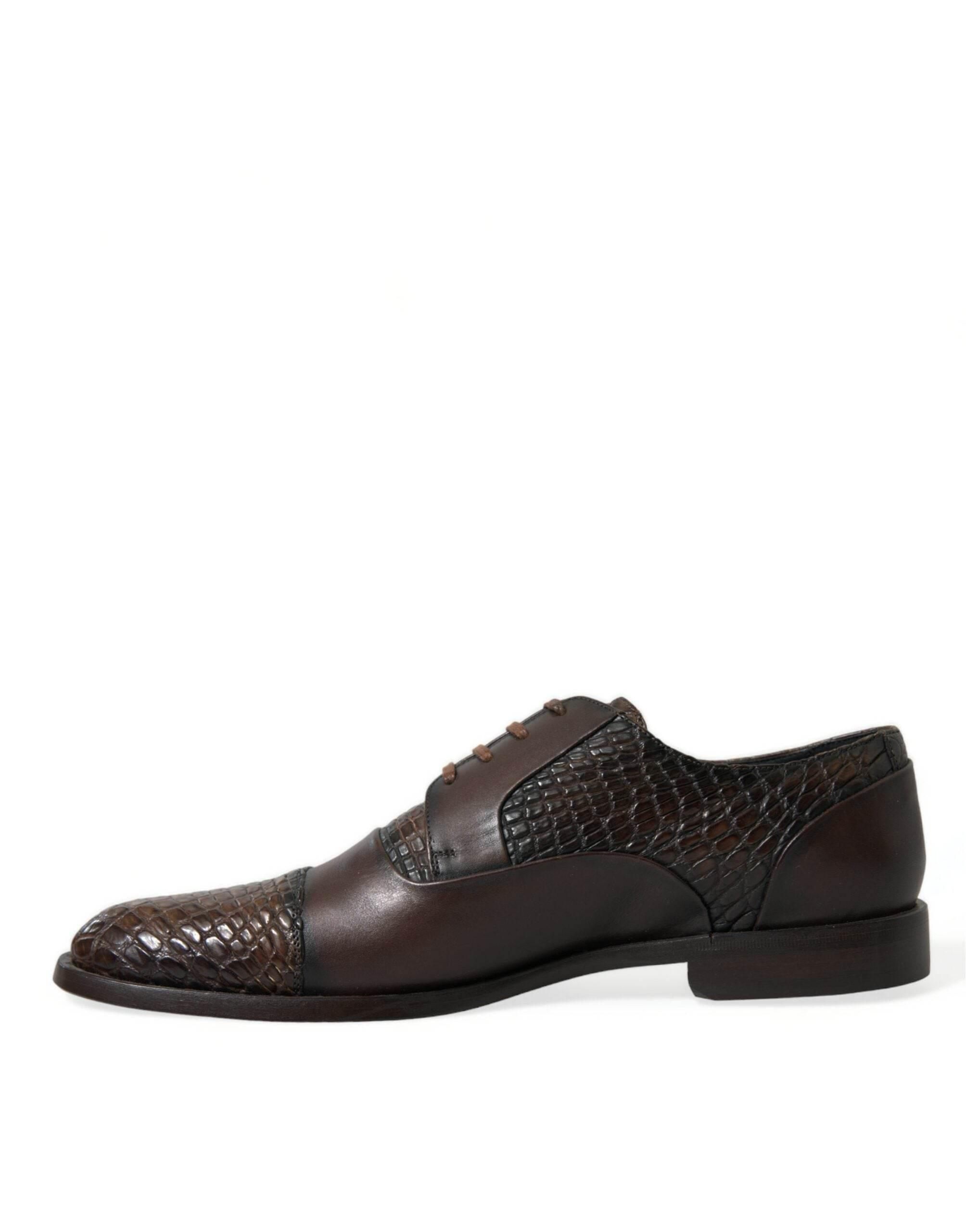 Dolce & Gabbana Elegant Textured Leather Oxford Dress Shoes - Hilstor