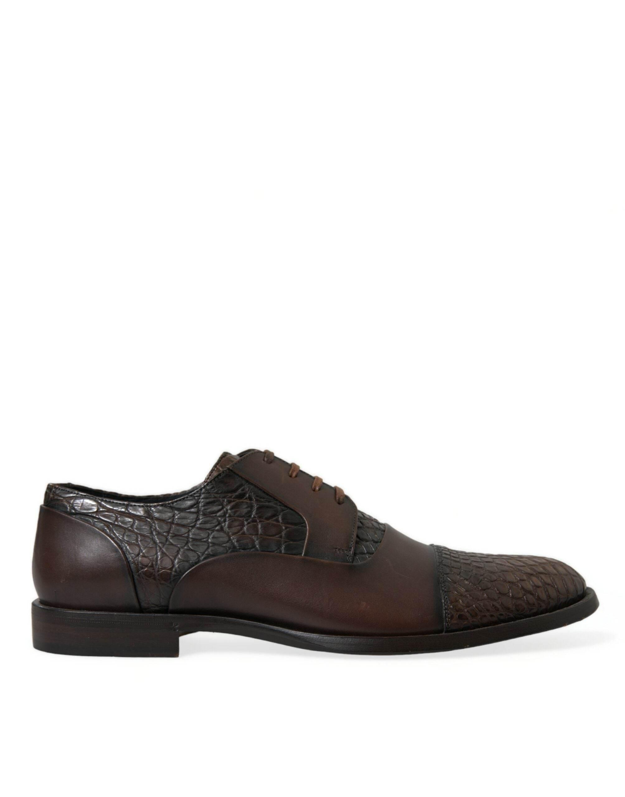 Dolce & Gabbana Elegant Textured Leather Oxford Dress Shoes - Hilstor