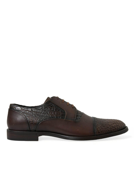 Dolce & Gabbana Elegant Textured Leather Oxford Dress Shoes - Hilstor