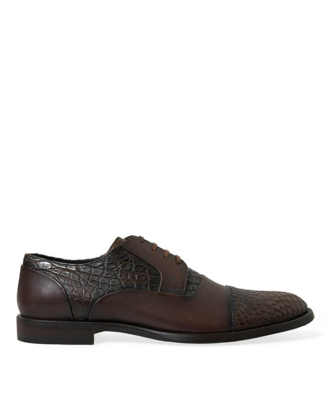 Dolce & Gabbana Elegant Textured Leather Oxford Dress Shoes - Hilstor