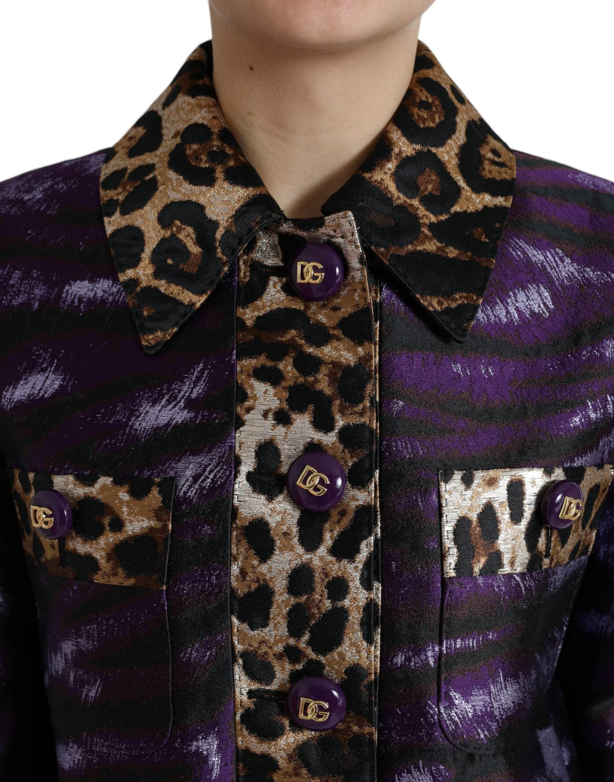 Dolce & Gabbana Exquisite Jacquard Trench With Tiger Motif - Hilstor