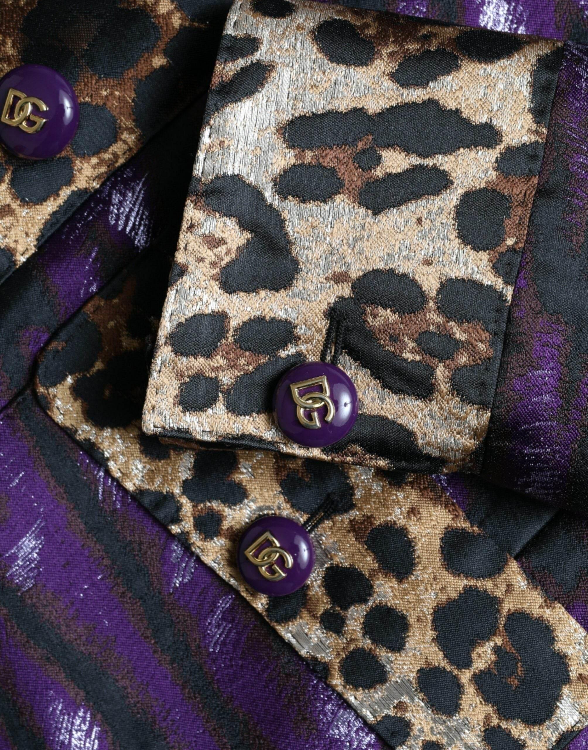 Dolce & Gabbana Exquisite Jacquard Trench With Tiger Motif - Hilstor