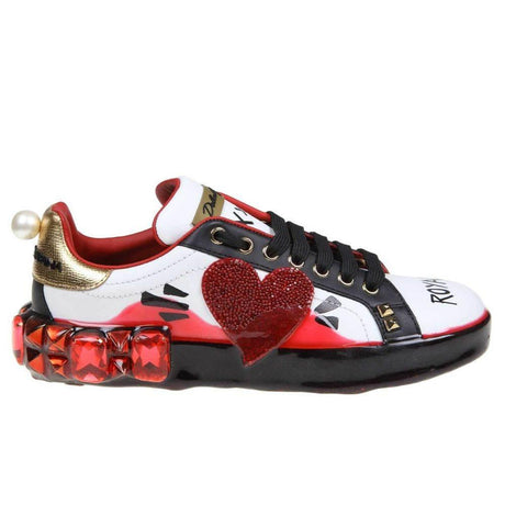 Dolce & Gabbana White Calfskin Women Sneaker - Hilstor