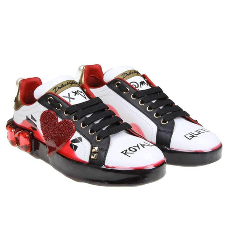 Dolce & Gabbana White Calfskin Women Sneaker - Hilstor