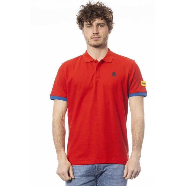 Invicta Red Cotton Men Polo Shirt - Hilstor