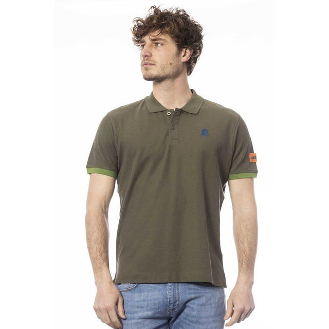 Invicta Green Cotton Men Polo Shirt - Hilstor