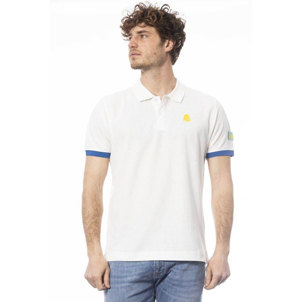 Invicta White Cotton Men Polo Shirt - Hilstor