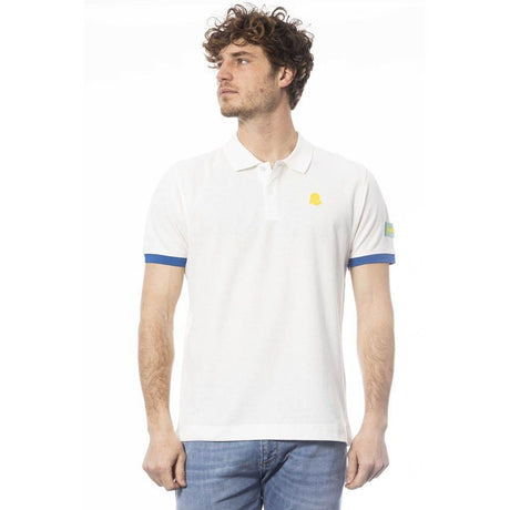 Invicta White Cotton Men Polo Shirt - Hilstor