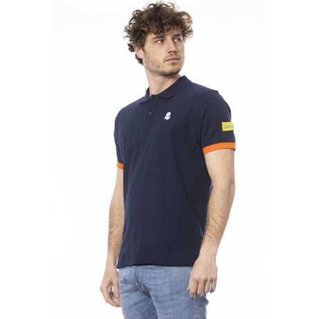 Invicta Blue Cotton Men Polo Shirt - Hilstor
