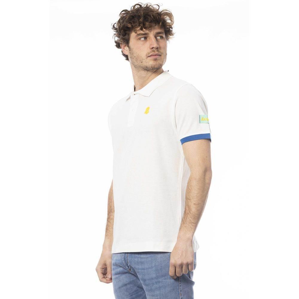 Invicta White Cotton Men Polo Shirt - Hilstor