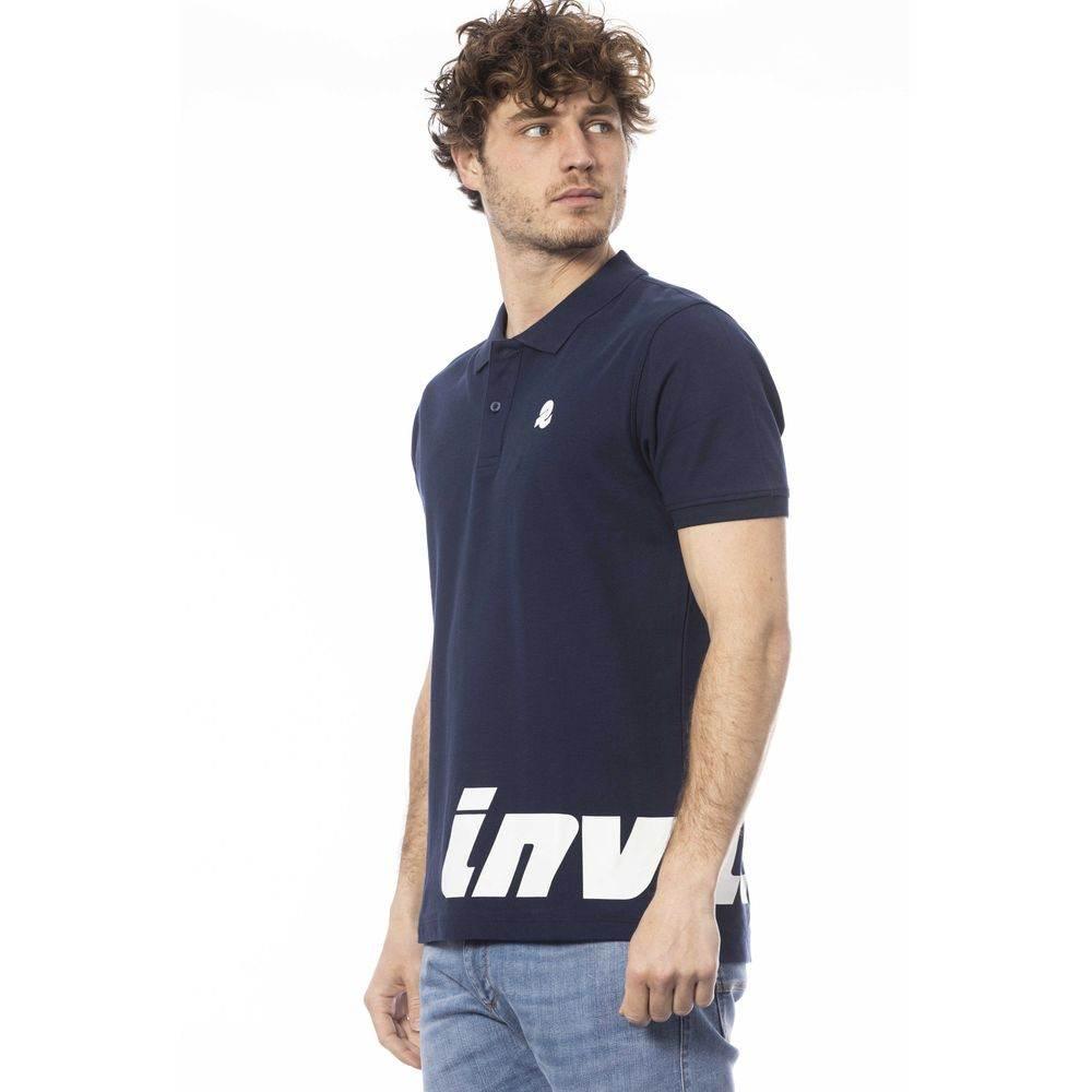 Invicta Blue Cotton Men Polo Shirt - Hilstor