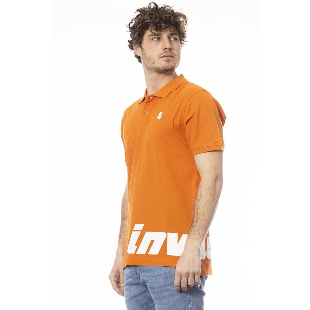 Invicta Orange Cotton Men Polo Shirt - Hilstor