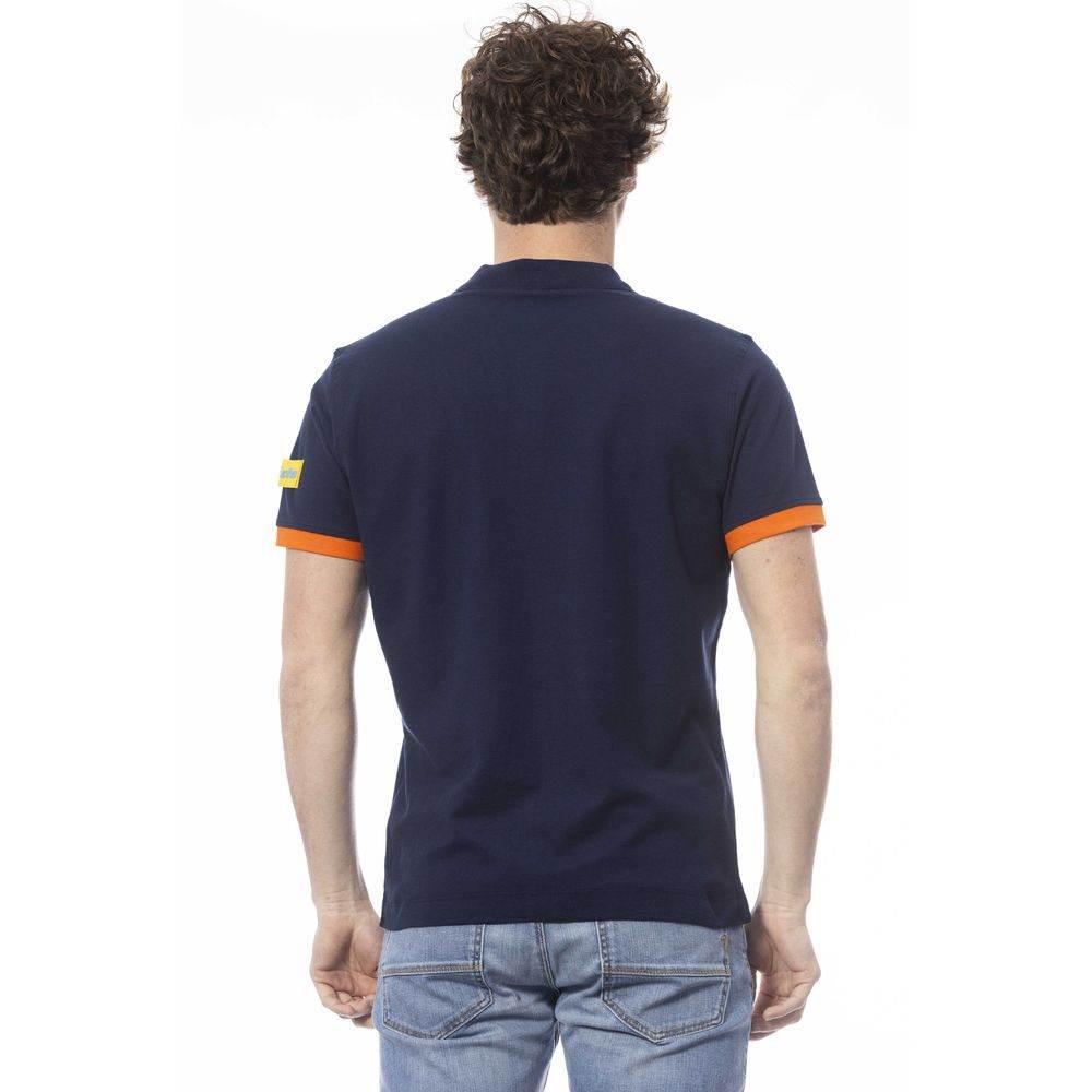 Invicta Blue Cotton Men Polo Shirt - Hilstor