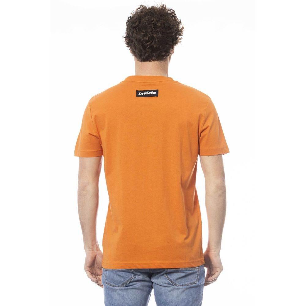 Invicta Orange Cotton Men T-Shirt - Hilstor