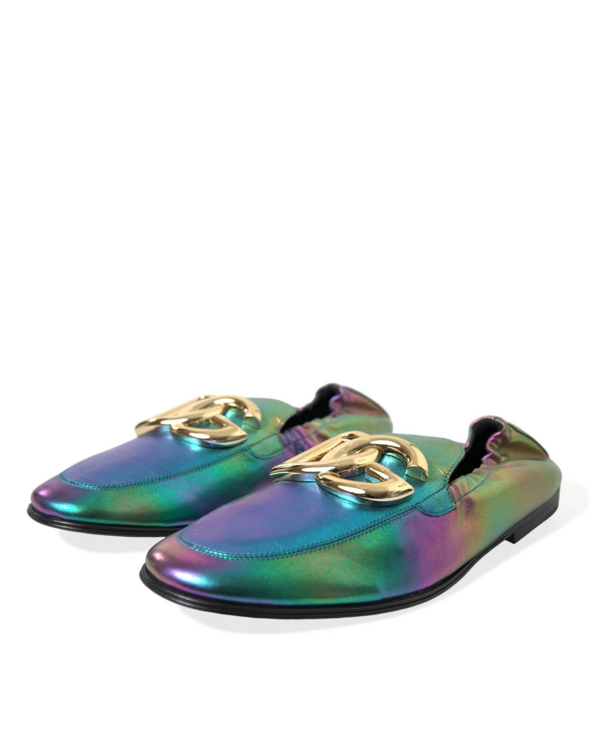 Dolce & Gabbana Elegant Iridescent Loafers for Gents - Hilstor