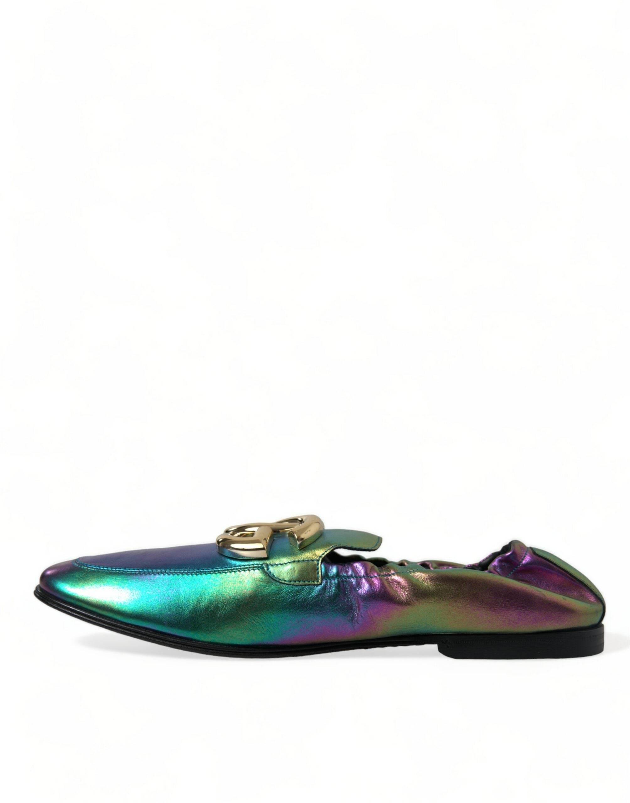Dolce & Gabbana Elegant Iridescent Loafers for Gents - Hilstor