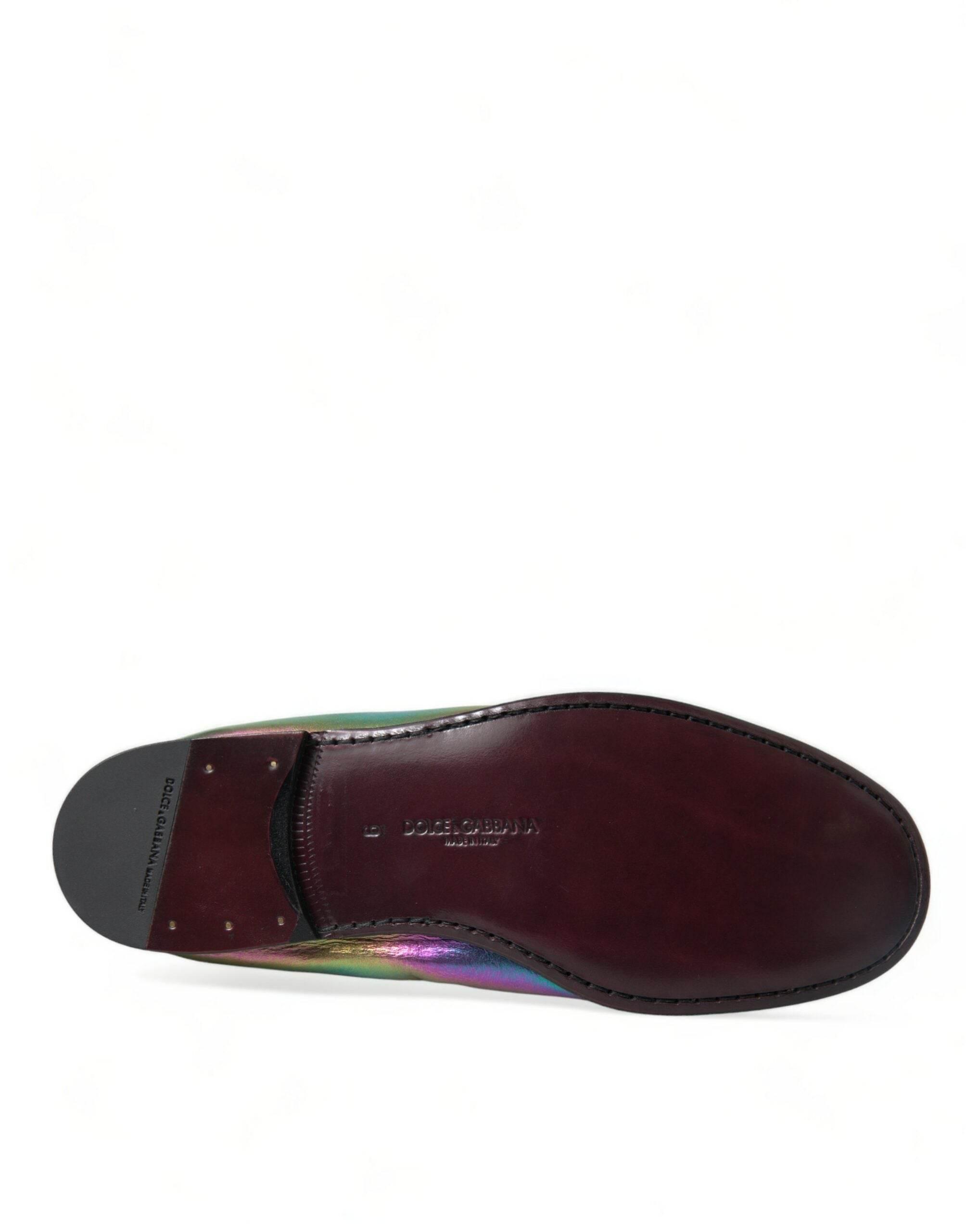 Dolce & Gabbana Elegant Iridescent Loafers for Gents - Hilstor