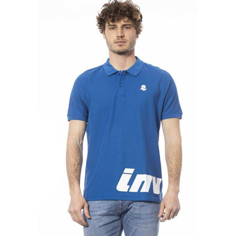 Invicta Blue Cotton Men Polo Shirt - Hilstor