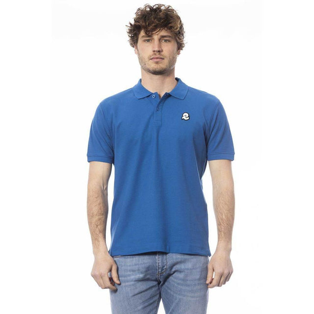 Invicta Blue Cotton Men Polo Shirt - Hilstor
