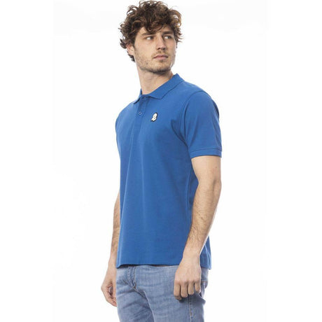 Invicta Blue Cotton Men Polo Shirt - Hilstor