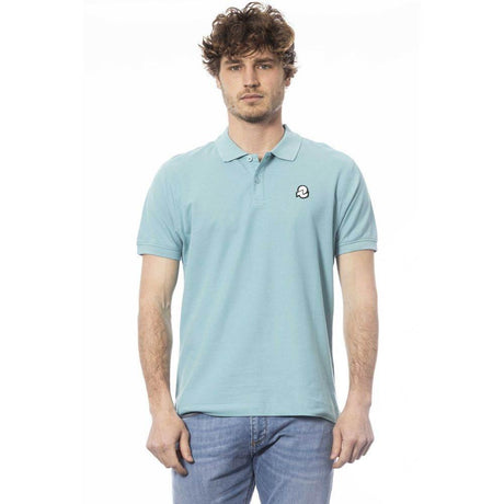 Invicta Light Blue Cotton Men Polo Shirt - Hilstor
