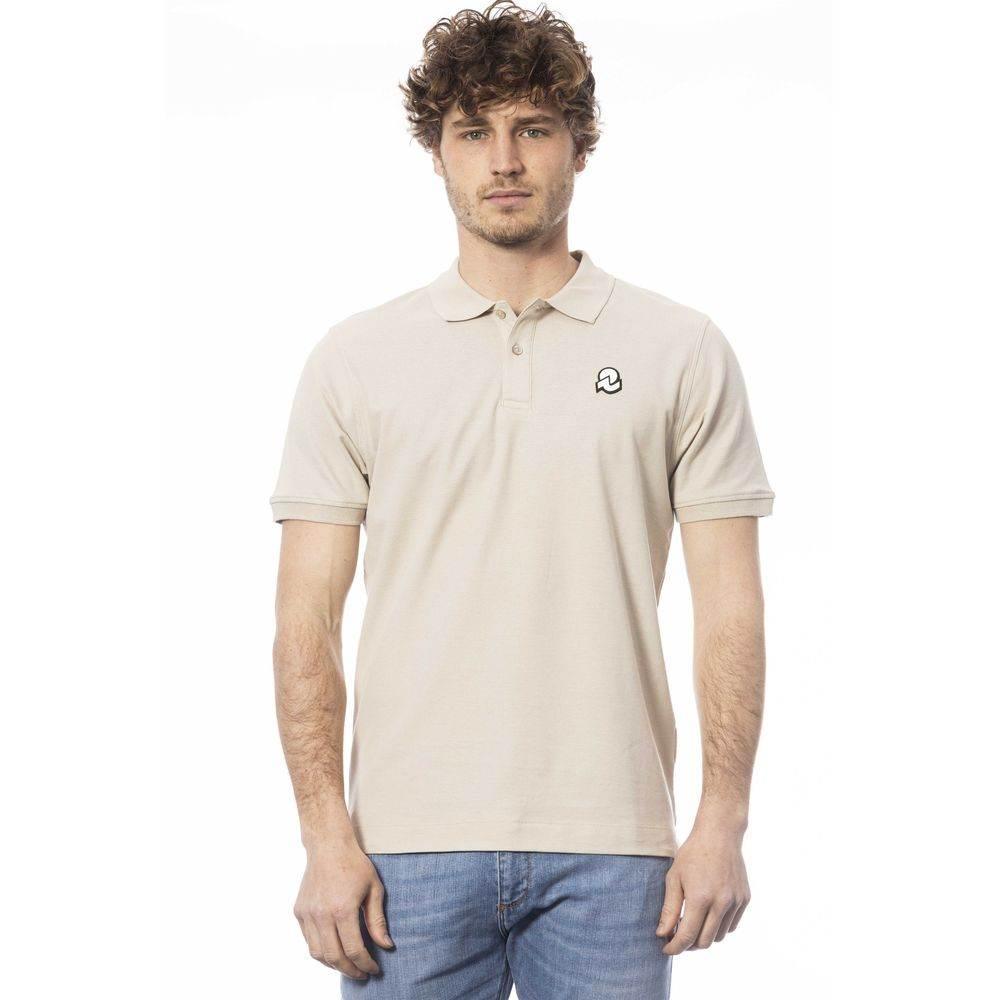 Invicta Beige Cotton Men Polo Shirt - Hilstor