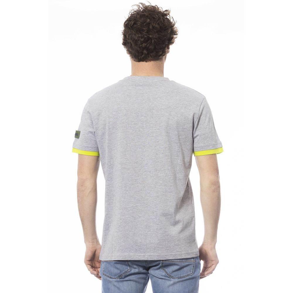 Invicta Gray Cotton Men T-Shirt - Hilstor