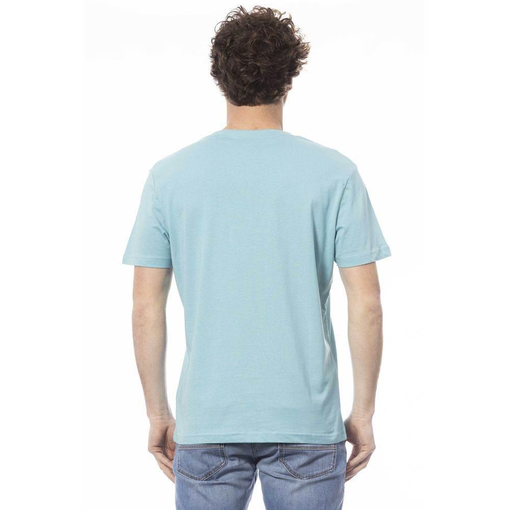 Invicta Light Blue Cotton Men T-Shirt - Hilstor
