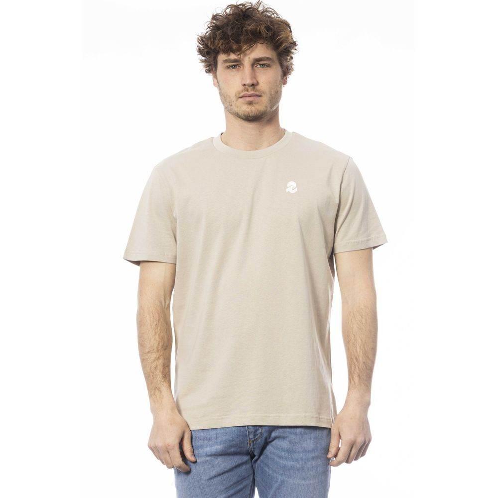 Invicta Beige Cotton Men T-Shirt - Hilstor