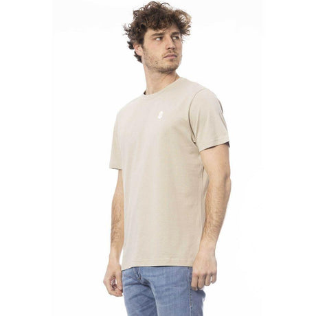 Invicta Beige Cotton Men T-Shirt - Hilstor