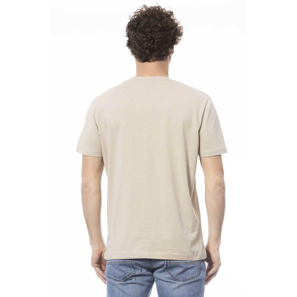 Invicta Beige Cotton Men T-Shirt - Hilstor
