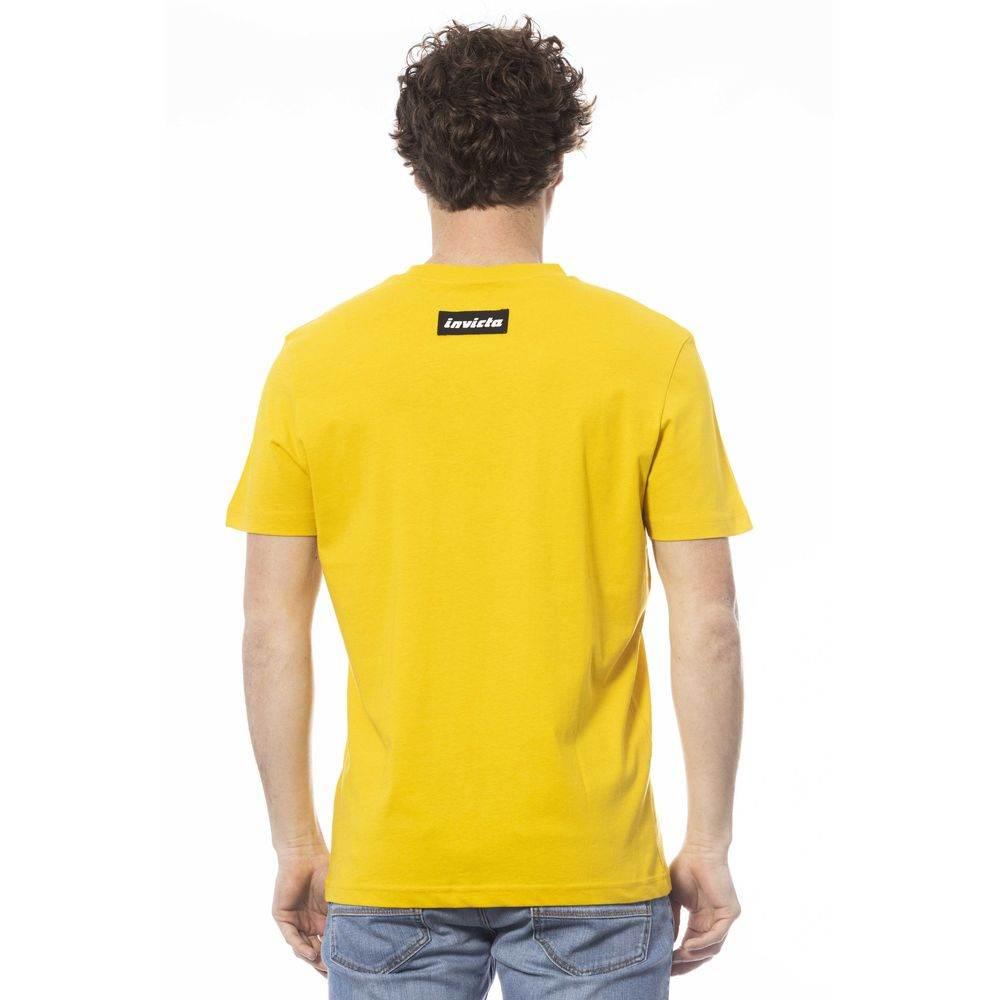 Invicta Yellow Cotton Men T-Shirt - Hilstor