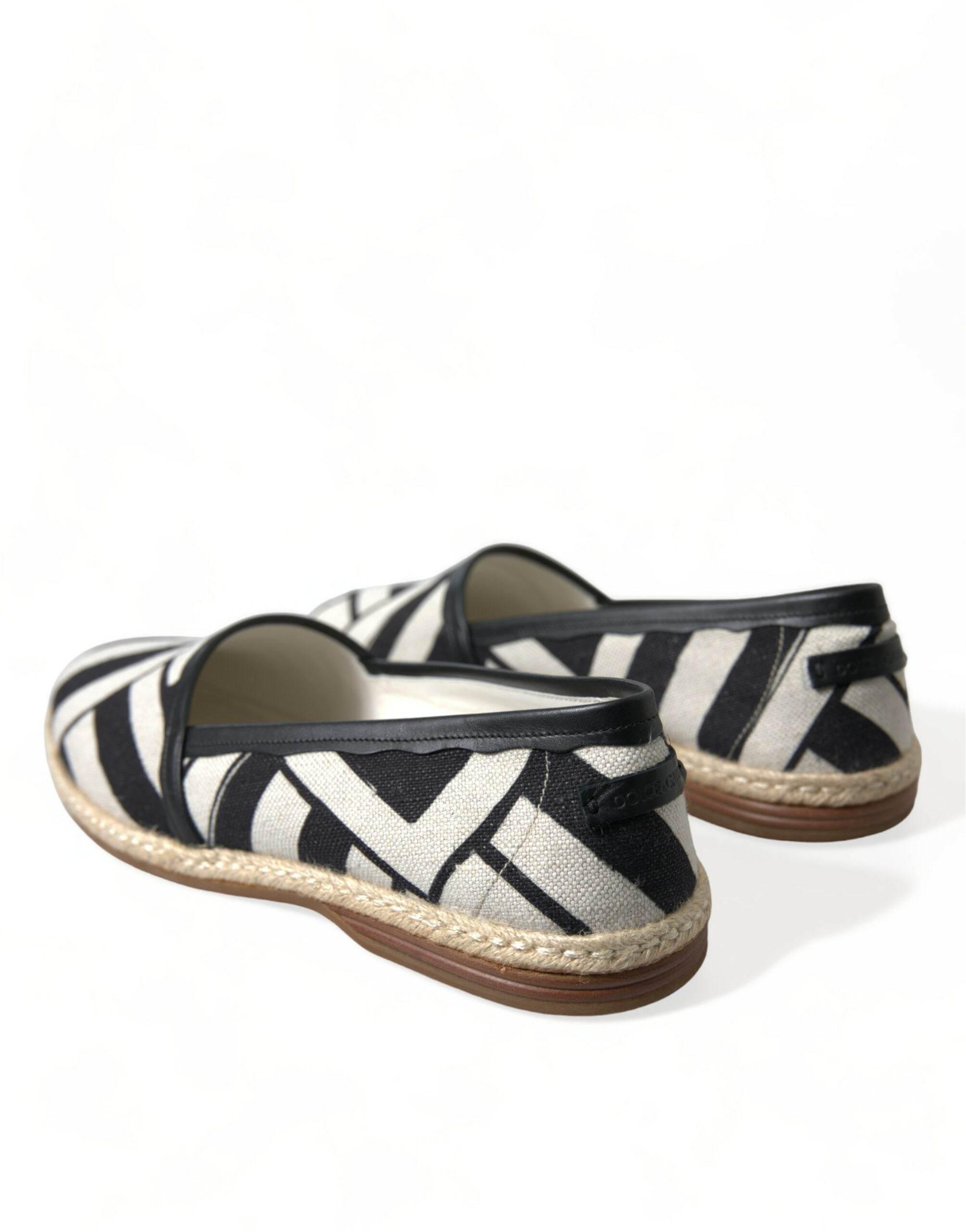 Dolce & Gabbana Chic Striped Canvas Espadrilles - Hilstor