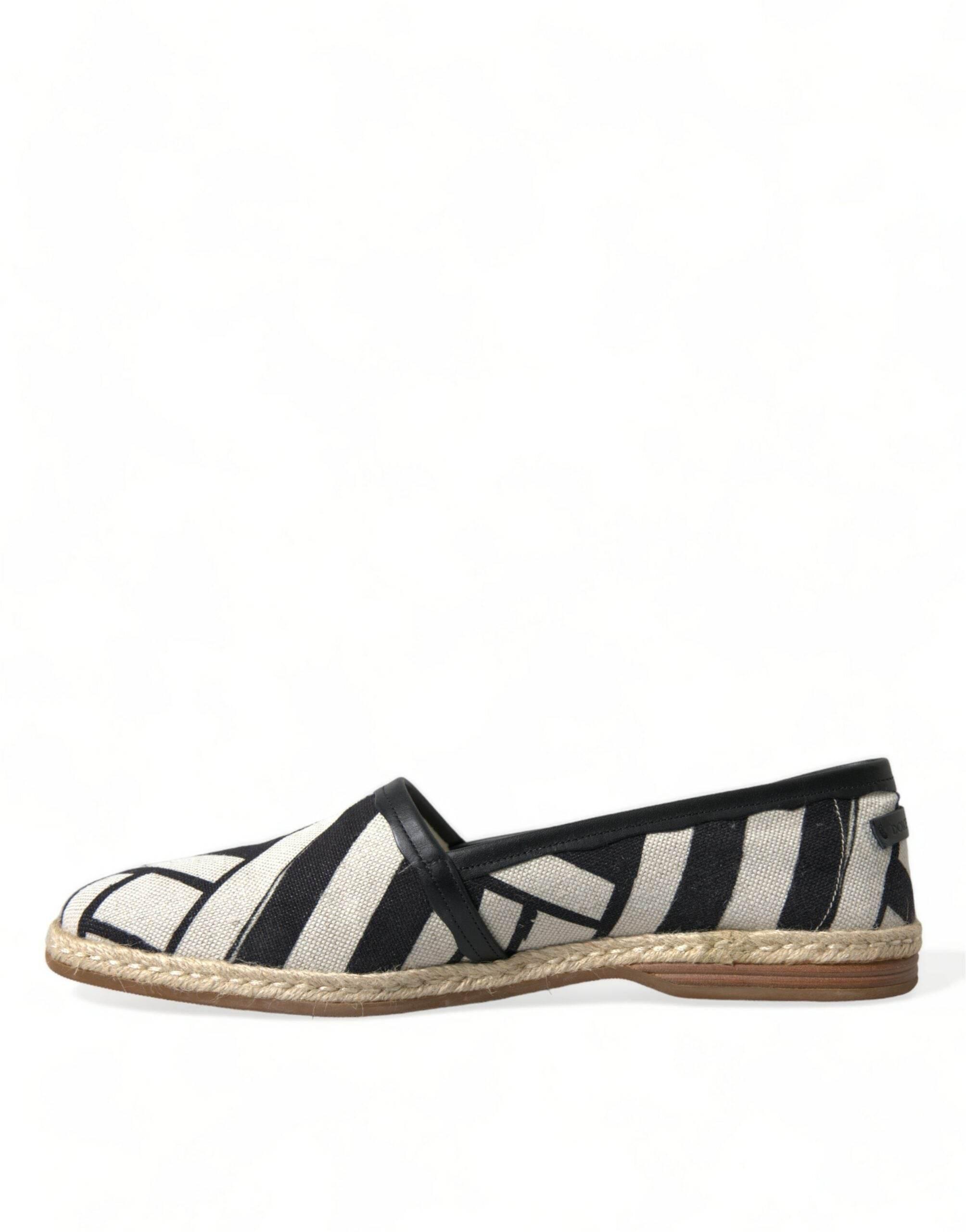 Dolce & Gabbana Chic Striped Canvas Espadrilles - Hilstor